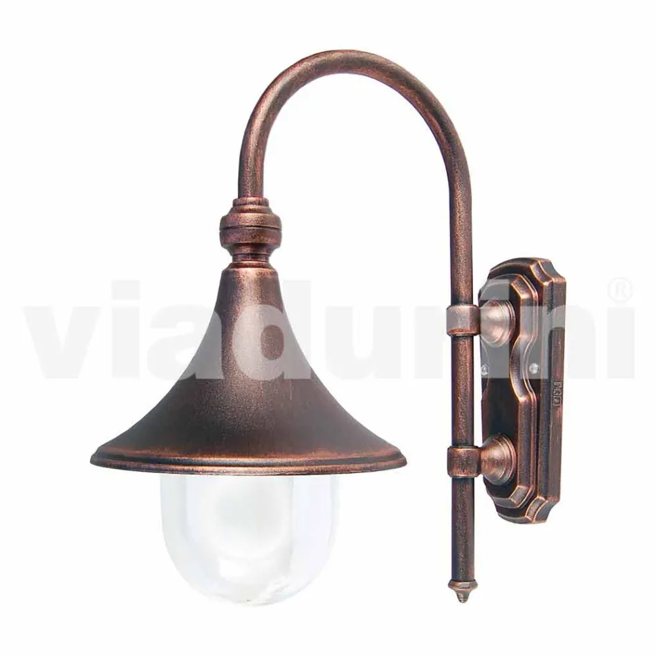 Anusca made in Italy aluminium garden wall lantern Viadurini