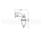 Outdoor Lantern Made of Anthracite Aluminium and Glass Made in Italy - Elric Viadurini