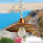 Vintage Outdoor Lantern in Aluminium and Brass Made in Italy - Adela Viadurini