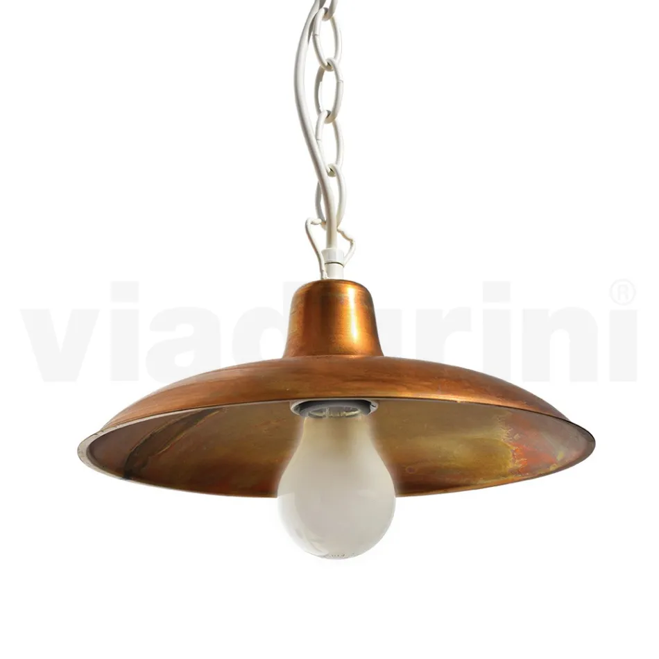 Vintage Outdoor Lantern in Aluminium and Brass Made in Italy - Adela Viadurini