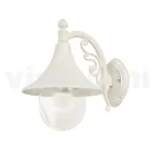 Wall garden lantern in white aluminium made in Italy, Anusca Viadurini