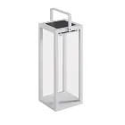 Outdoor Solar Lantern with Painted Aluminium or Teak Structure - Greg Viadurini