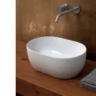 Countertop ceramic washbasin 45x32cm made in Italy Star, modern design Viadurini