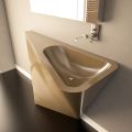 Modern pedestal washbasin handcrafted by Mullet