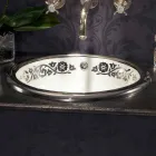 Built-in Baroque built-in sink in fire clay made in Italy, Otis Viadurini