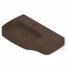 Modern ceramic wall-mounted washbasin made in Italy, Hamlet Viadurini