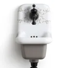 Modern Design Patterned Ceramic Wall Mounted Washbasin 26 cm - Jordan Viadurini