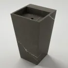 Column Bathroom Washbasin in Porcelain Stoneware Made in Italy - Baia Viadurini