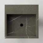 Column Bathroom Washbasin in Porcelain Stoneware Made in Italy - Baia Viadurini