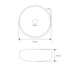 Countertop Bathroom Washbasin in Refractory Clay Made in Italy - Diego Viadurini