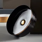 Bathroom sink in hand-turned porcelain stoneware Made in Italy - Darts Viadurini