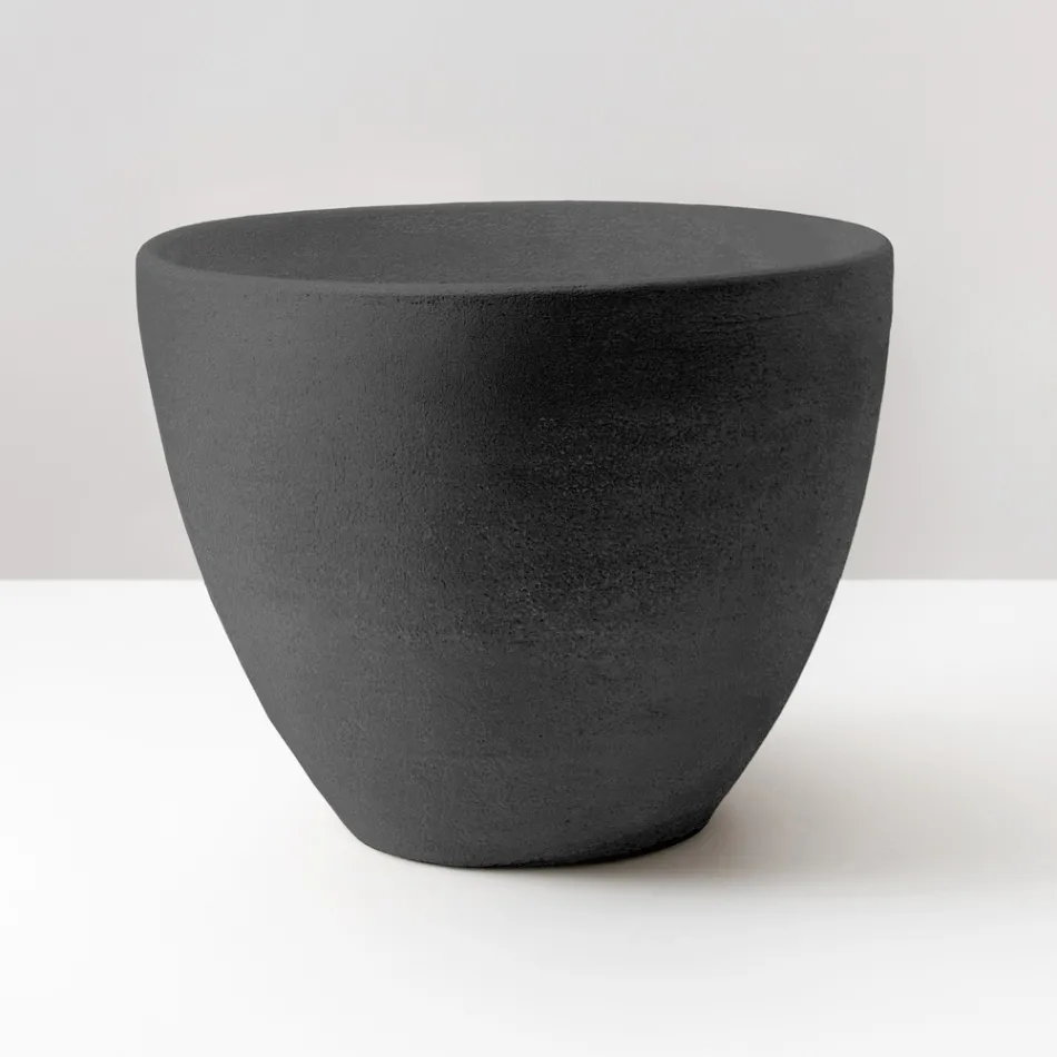 Conical Countertop Sink in Hand-Turned Fireclay - Orbite Viadurini