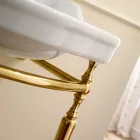 Console Washbasin with Double Ceramic Bowl, Made in Italy Vintage - Paulina Viadurini