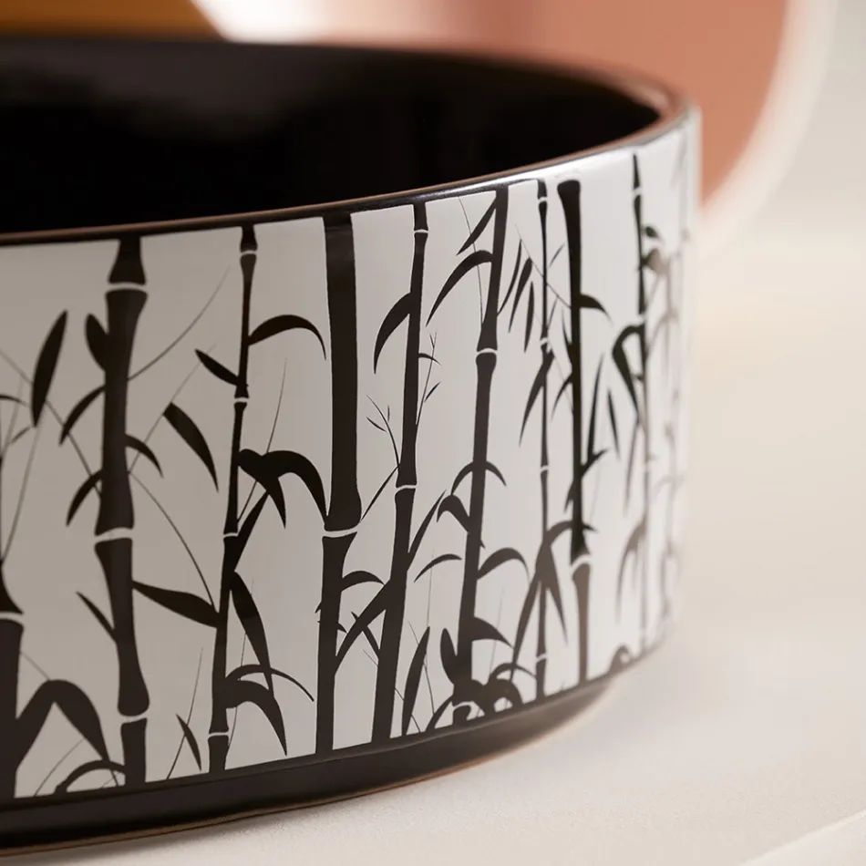 Countertop Washbasin for the Bathroom in Porcelain Stoneware Made in Italy - Envelope Viadurini