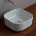 37x37cm countertop ceramic washbasin made in Italy Star, modern design