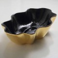 Gold and black modern ceramic countertop basin Cubo, made in Italy