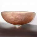 Design Countertop Washbasin in Transparent Resin and Copper - Salvatore