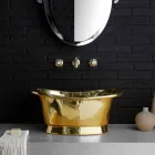 Fully brass Calla design support washbasin Viadurini