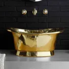 Fully brass Calla design support washbasin Viadurini
