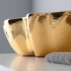 Modern design ceramic washbasin made in Italy Cube Viadurini