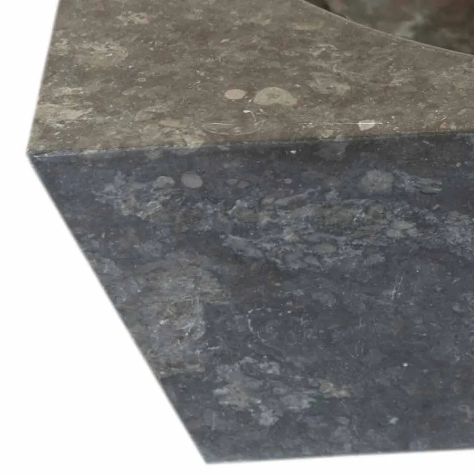 Washbasin support grey square natural stone Jiny Viadurini