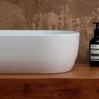 Countertop washbasin in white or colored Star 55x35 made in Italy ceramic Viadurini