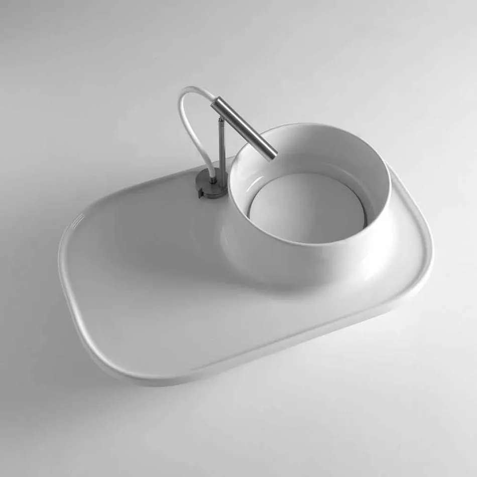 Sink made of ceramic with a modern design Marta Viadurini