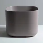Modern design ceramic countertop washbasin Star Square 40x40 cm Viadurini