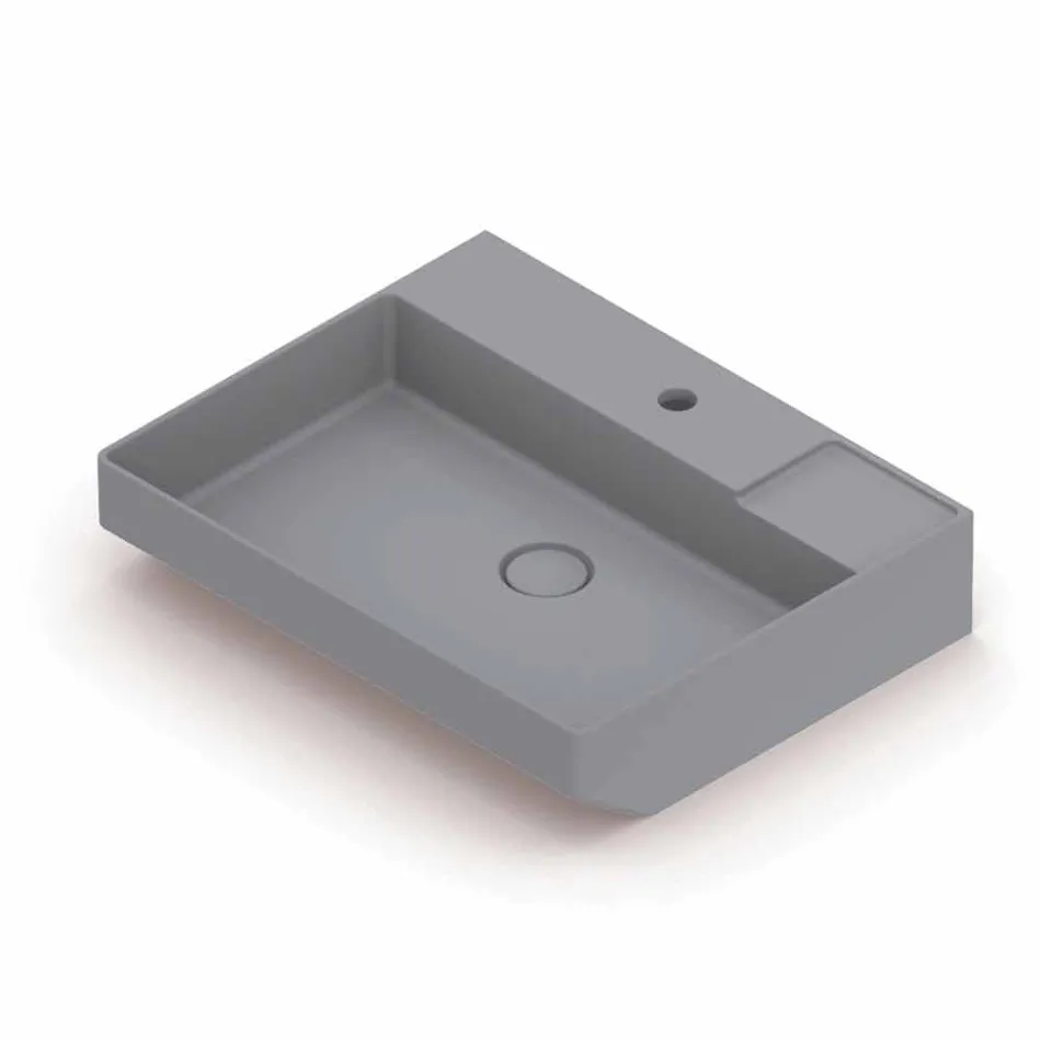 Ceramic counter top washbasin made in Italy, Viviano Viadurini