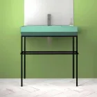 Ceramic counter top washbasin made in Italy, Viviano Viadurini