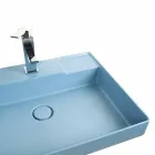 Ceramic counter top washbasin made in Italy, Viviano Viadurini