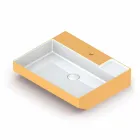 Ceramic counter top washbasin made in Italy, Viviano Viadurini