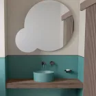 Countertop Ceramic Washbasin of Different Finishes Made in Italy - Balls Viadurini