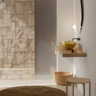 Countertop washbasin in glossy or matt ceramic Made in Italy - Ferry Viadurini