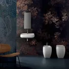 Modern ceramic countertop washbasin made in Italy, Gaiola Viadurini