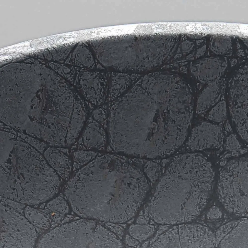 Countertop washbasin in grey coconut printed ceramic made in Italy Glossy Viadurini