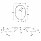 Countertop washbasin in grey coconut printed ceramic made in Italy Glossy Viadurini