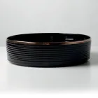 Countertop Sink in Porcelain Stoneware with Enamelled Edge - Vibration Viadurini