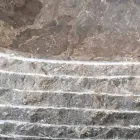 Ivy grey stone countertop washbasin, unique piece Viadurini