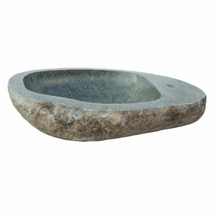 washbasin Natural stone Kai, with tap hole Viadurini