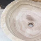 washbasin in natural stone, one piece, Ana Viadurini