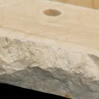 Washbasin Natural stone support Sam White, one piece Viadurini