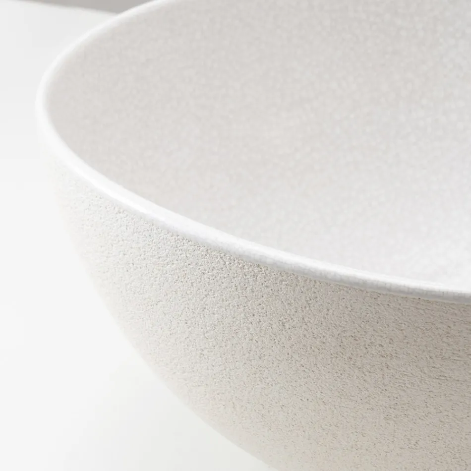 Hand-Turned Raku Countertop Sink Made in Italy - Magma Viadurini