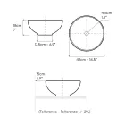 Hand-Turned Raku Countertop Sink Made in Italy - Magma Viadurini