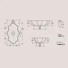 Modern Countertop Washbasin in Glossy Ceramic Made in Italy - Cube Viadurini