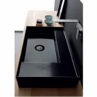 Washbasin support modern black ceramic Icon Alice Ceramics Viadurini
