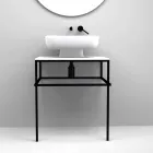 Modern ceramic countertop washbasin made in Italy, Reale Viadurini