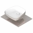 Modern ceramic countertop washbasin made in Italy, Reale Viadurini