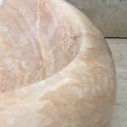 Arlie single piece onyx countertop washbasin, handmade Viadurini