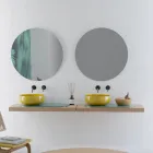 Round Countertop Washbasin in Colored Ceramic Made in Italy - Bowl Viadurini